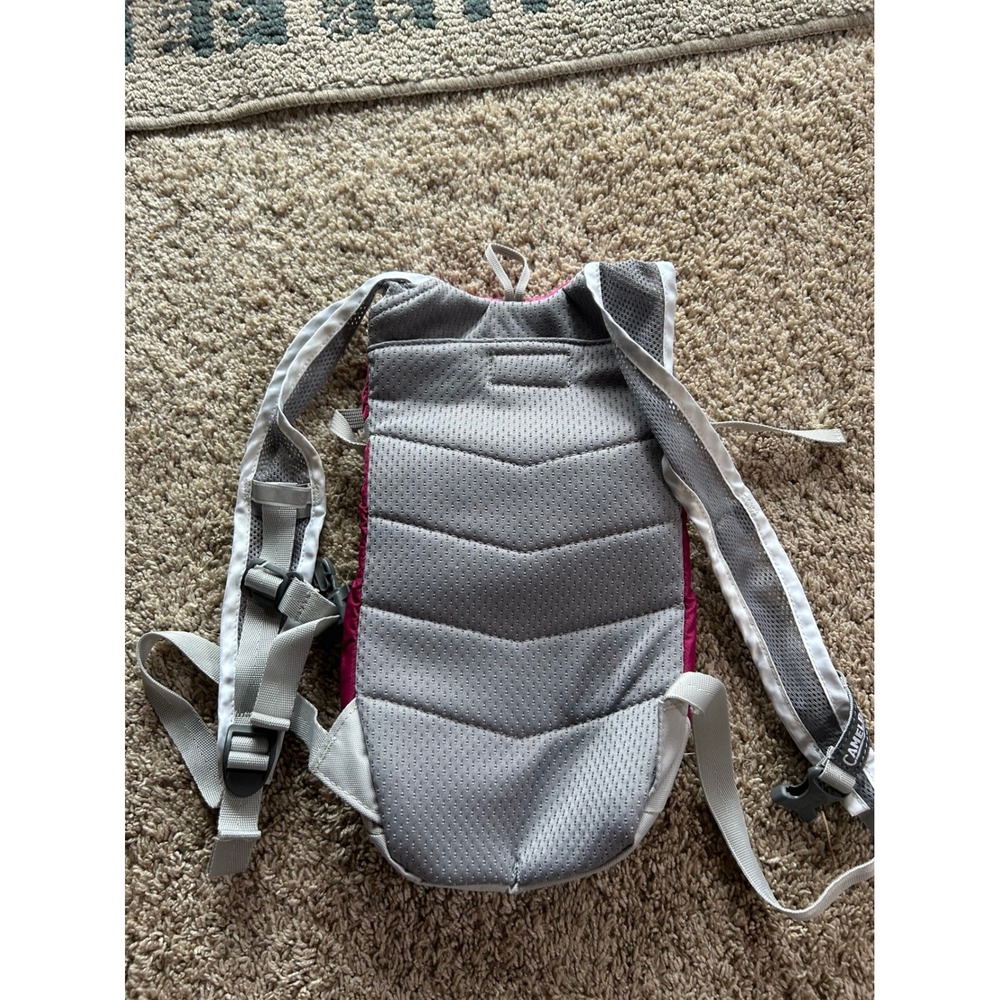 CamelBak Mini M.U.L.E. Kids Hydration Pack Backpack Pink Grey Hiking Outdoor - Picture 4 of 5